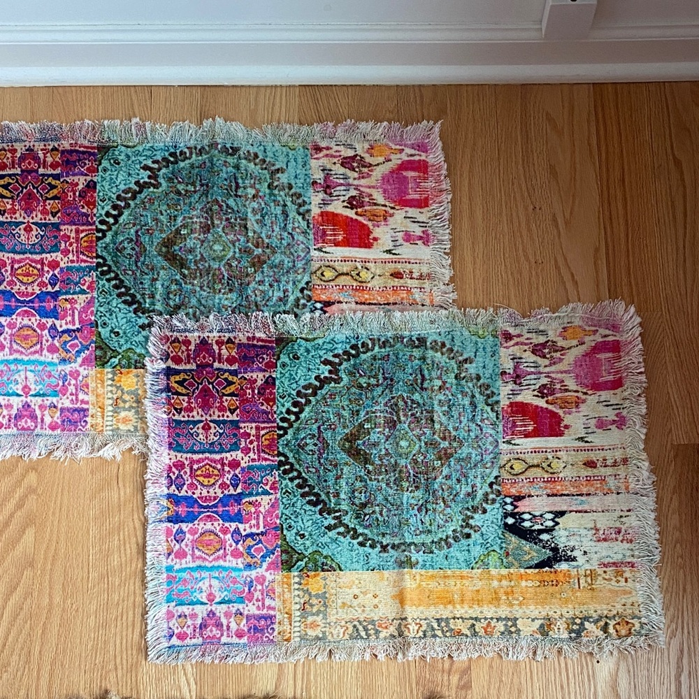 Set of 2 Colorful Bohemian Tapestry Placemats from World Market 🩷